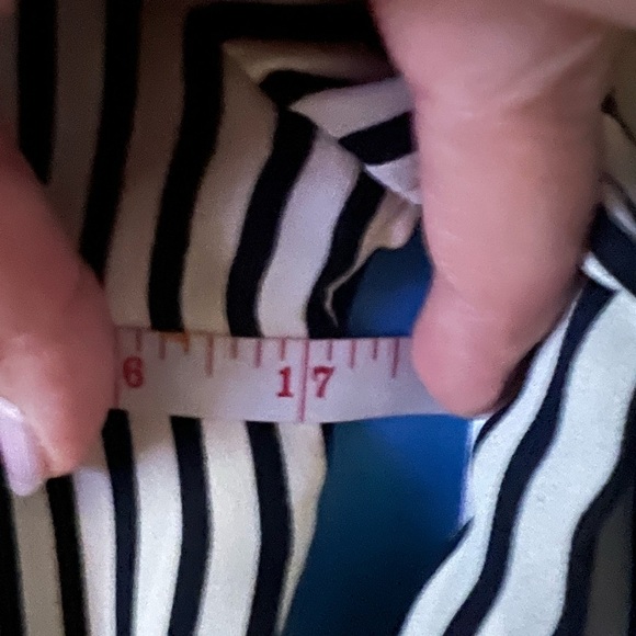 H&M Black and White Striped Long Sleeve Shirt Dress Sz S - Picture 7 of 7